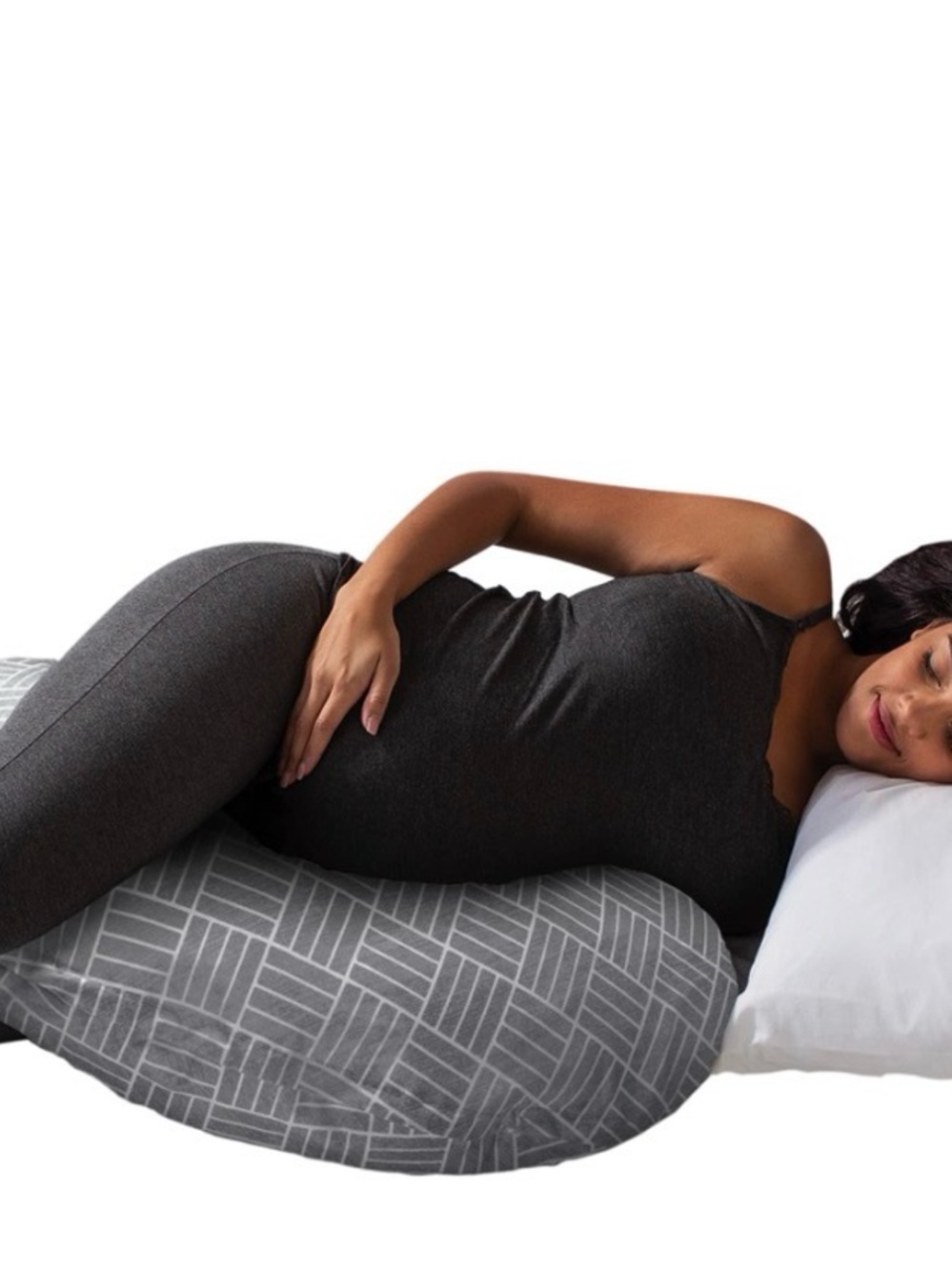 Boppy Gray Geometric Maternity Body Pillow